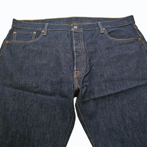 Levi's 501 Original Button Fly Jeans 42x30 Straight Leg Denim 4996 New w/o Tags - Picture 4 of 12